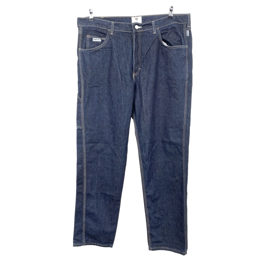 TYNDALE FR Men Size 40 x 34 Jeans Flame‎ Resistant Dark Wash Straight Leg Pants